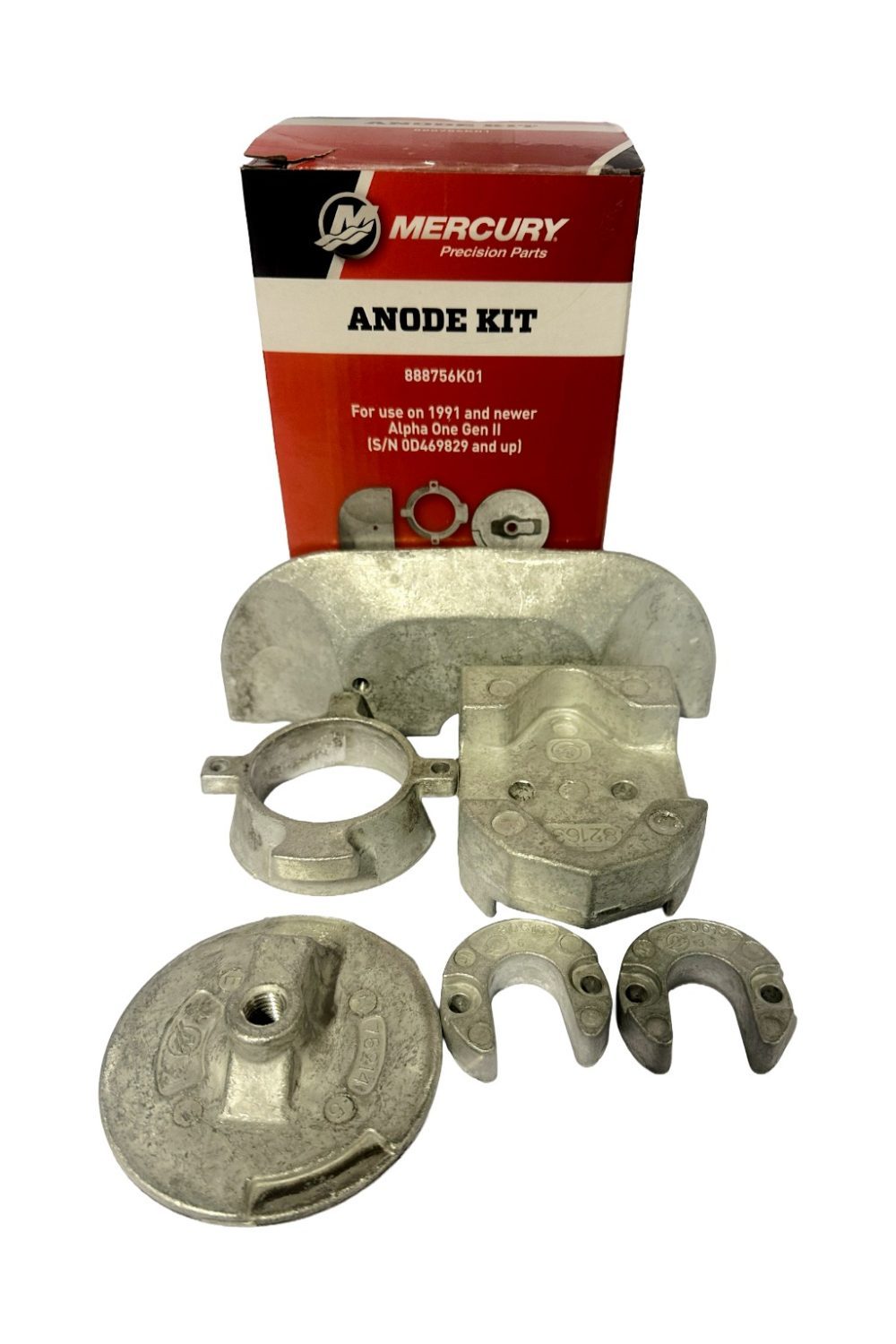 Mercury Anodesett - For MerCruiser Alpha One Gen II