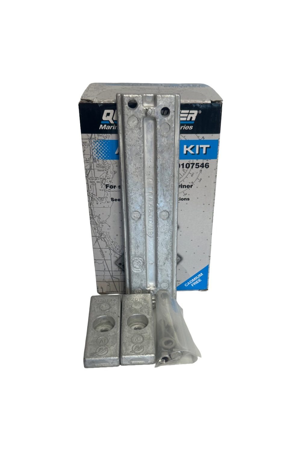 Quicksilver/Mercury-- Anodesett Aluminium 40–115 HK EFI – 8M0107546