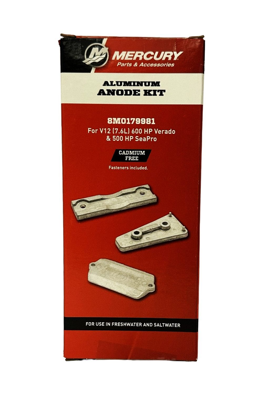 Mercury Anodesett - For 7.6L V12 Verado og SeaPro