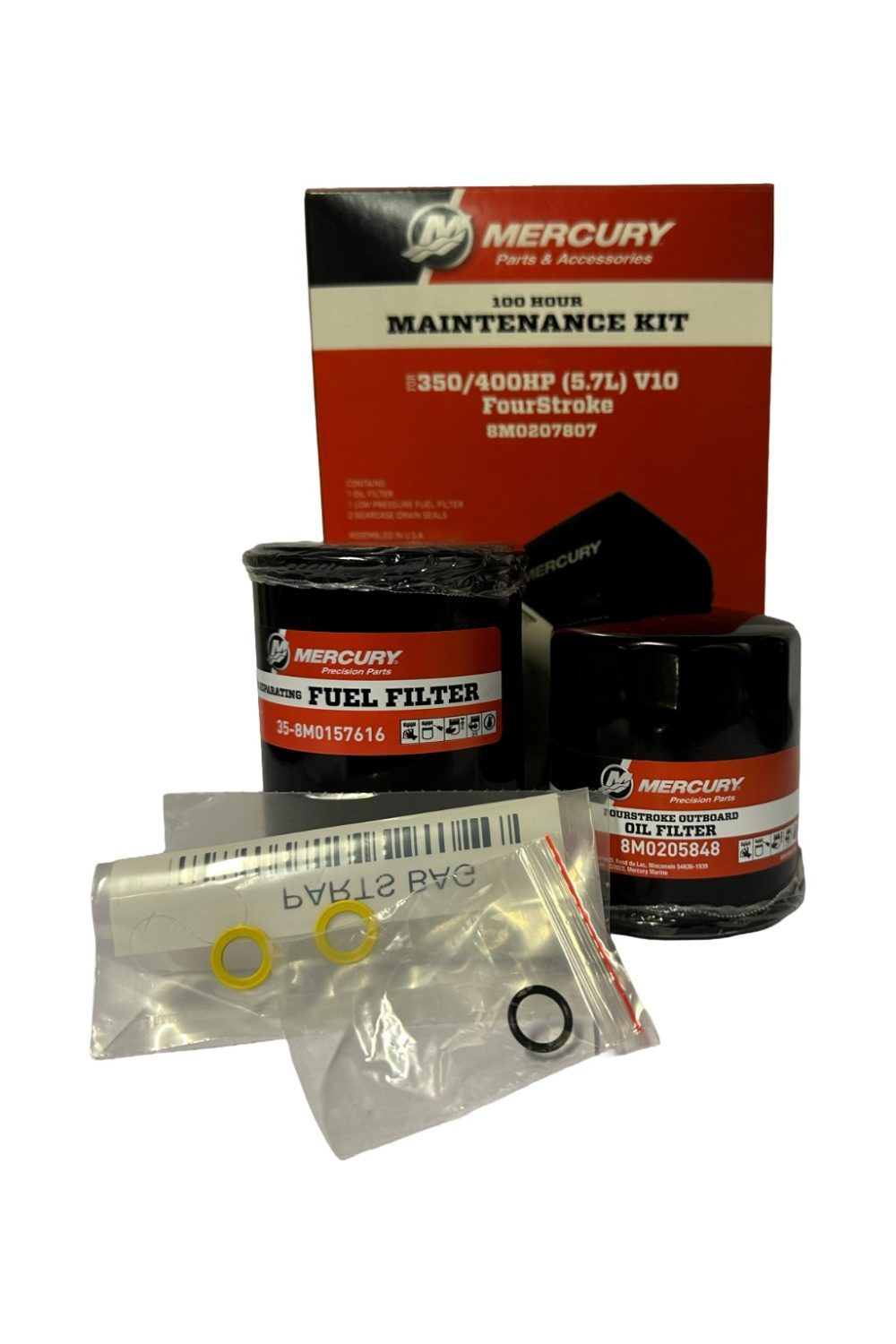 Mercury 100-Timers Servicesett for V10 Verado og SeaPro (350-425 hk)